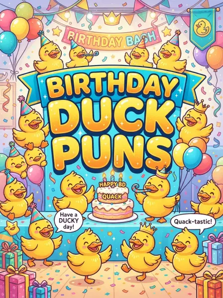 Birthday Duck Puns