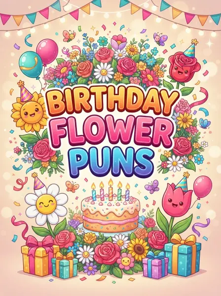Birthday Flower Puns