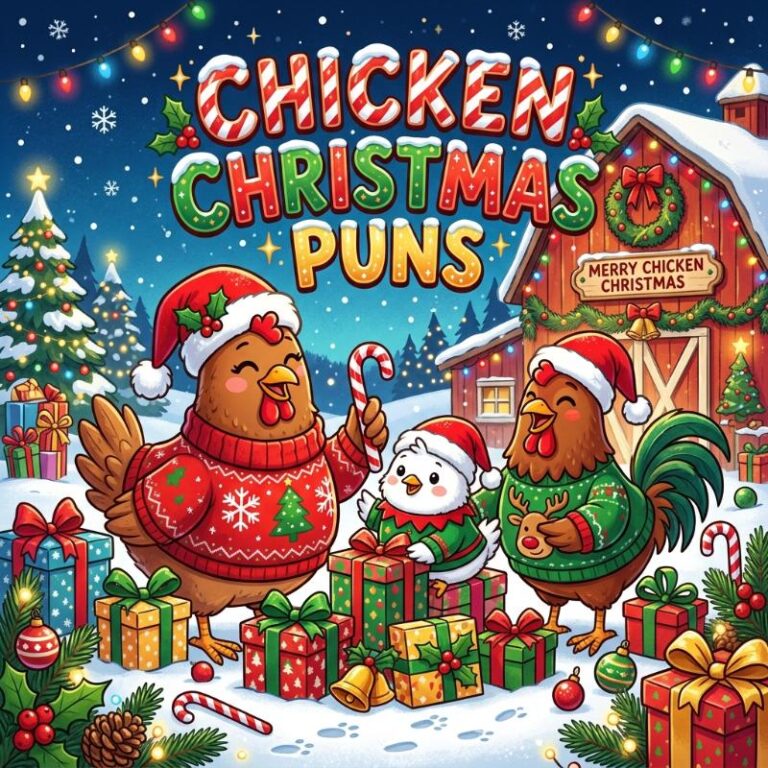 Chicken Christmas Puns