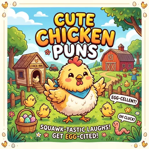 Cute chicken puns