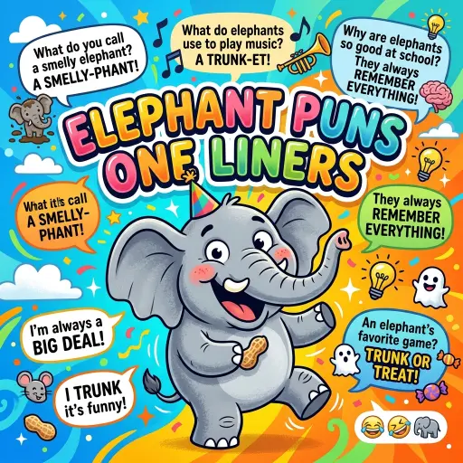 Elephant puns one liners