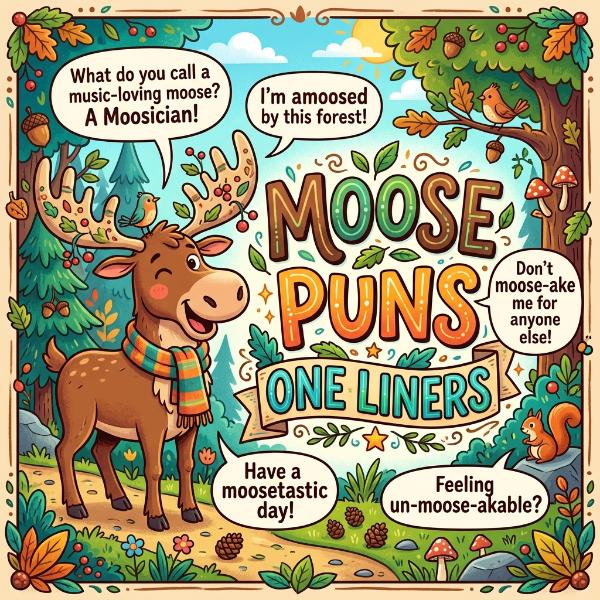 Moose Puns One Liners