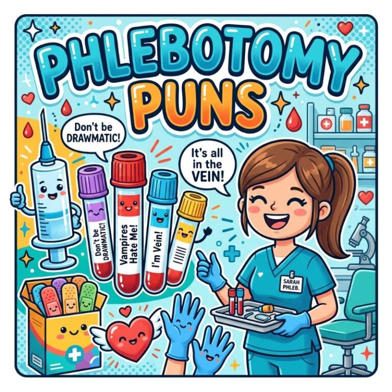 Phlebotomy Puns