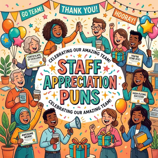 Staff appreciation puns