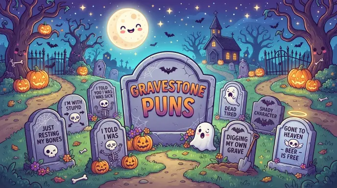 Gravestone Puns
