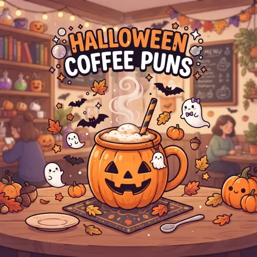 Halloween Coffee Puns
