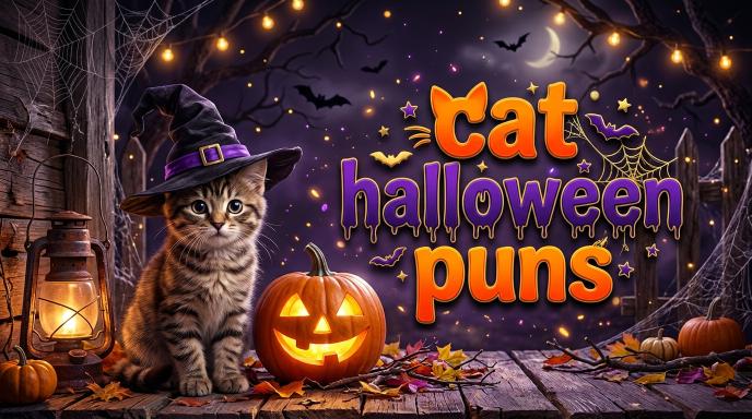 Cat Halloween Puns