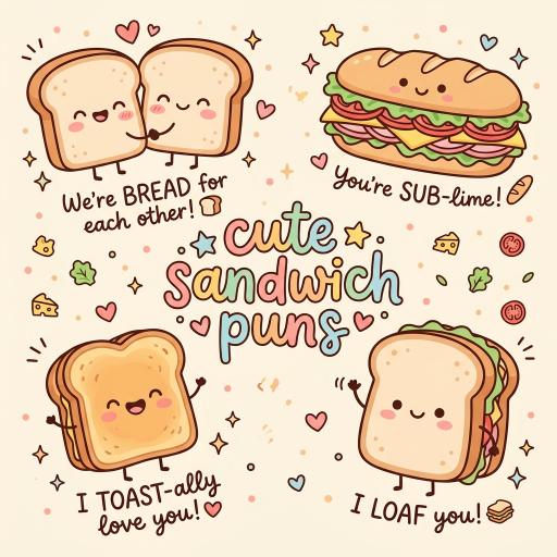 Cute Sandwich Puns