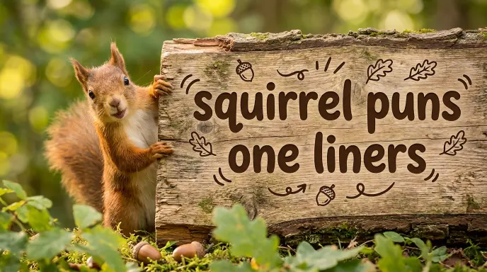 Funny Squirrel Puns Liners
